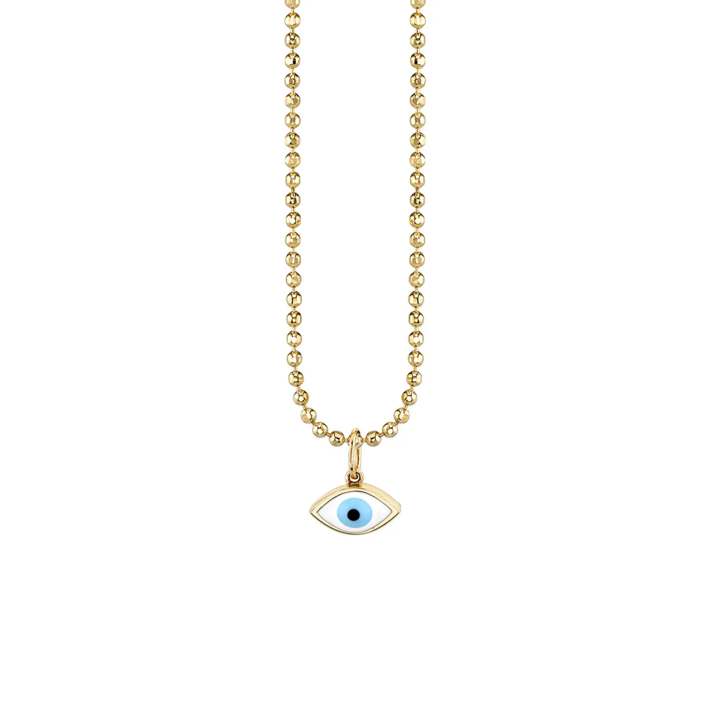 Gold & Enamel Medium Eye Charm
