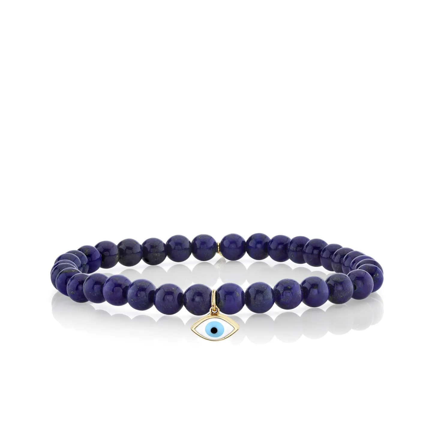 Gold & Enamel Medium Eye On Lapis