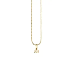 Gold & Enamel Mini Elephant Charm