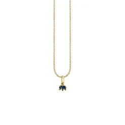 Gold & Enamel Mini Elephant Charm