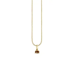 Gold & Enamel Mini Elephant Charm