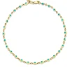 Gold & Enamel Mini Eye Anklet