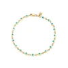 Gold & Enamel Mini Eye Bracelet