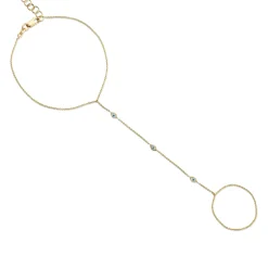 Gold & Enamel Mini Eye Princess Bracelet