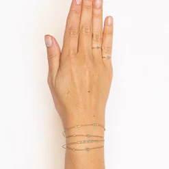 Gold & Enamel Mini Hamsa Ring