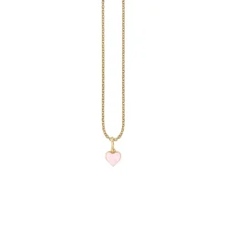 Gold & Enamel Mini Heart Charm
