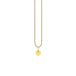 Gold & Enamel Mini Heart Charm