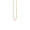 Gold & Enamel Mini Heart Necklace