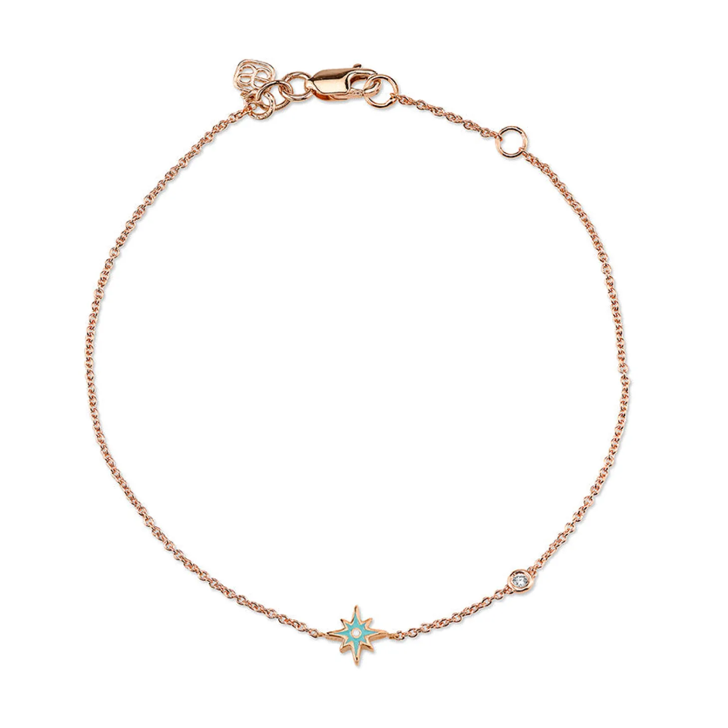 Gold & Enamel Mini Starburst Bracelet