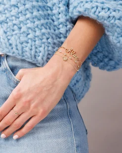 Gold & Enamel Multi Mini Eye Bracelet