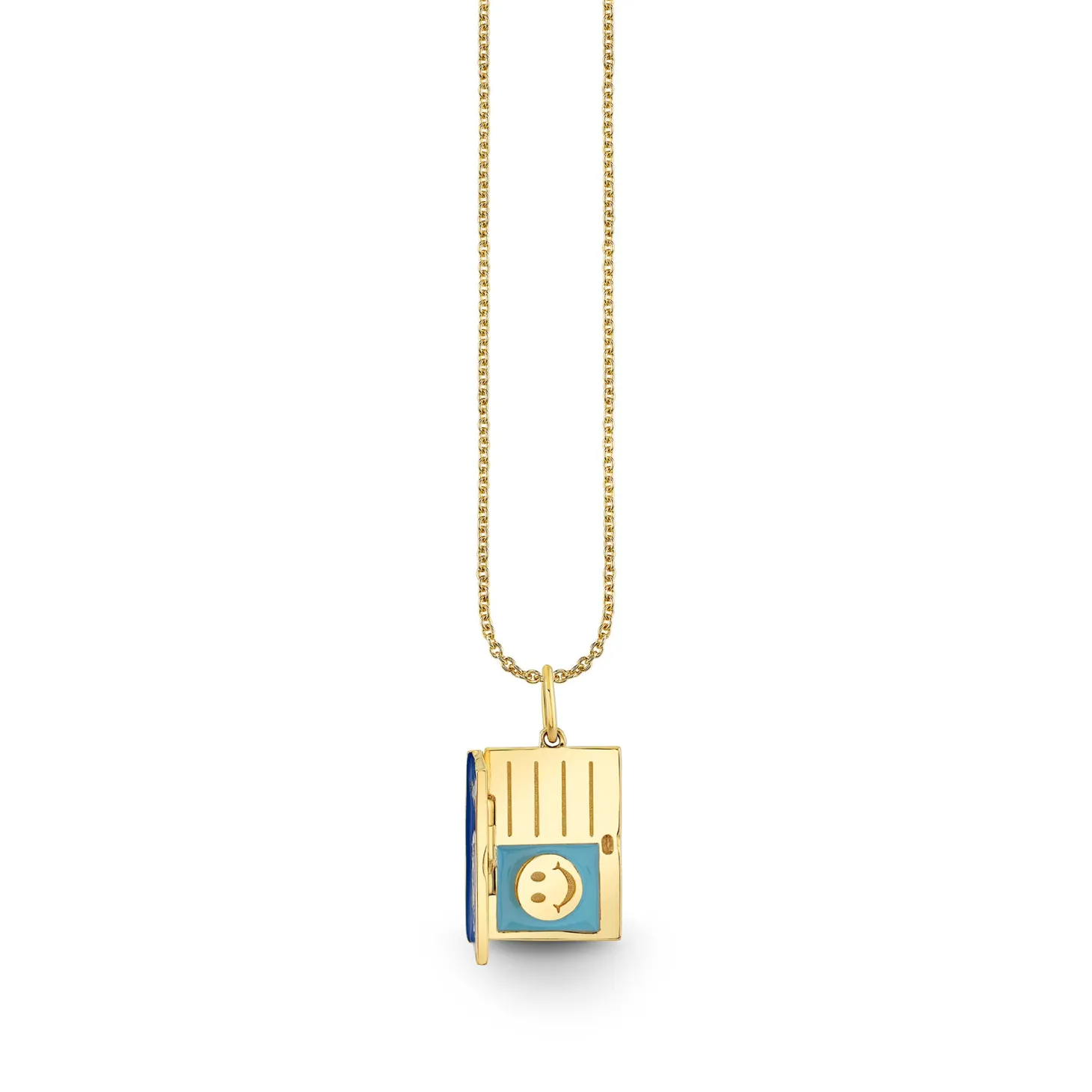 Gold & Enamel Passport Charm