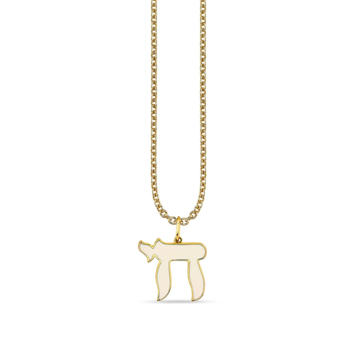 Gold & Enamel Small Chai Charm