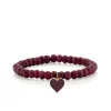 Gold & Enamel Small Heart on Ruby
