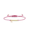 Gold & Enamel Tiny Chai Cord Bracelet