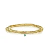 Gold & Enamel Tiny Elephant on Gold Beads