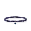 Gold & Enamel Tiny Heart on Sapphire