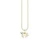 Gold & Enamel Unicorn Charm