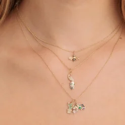 Gold & Gemstone Rainbow Charm