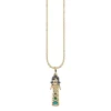 Gold & Multicolor Gemstone Maria Doll Charm