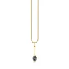 Gold & Onyx Small Caviar Spoon Charm