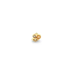 Gold & Opal Iconography Cluster Stud