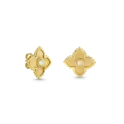 Gold & Opal Moroccan Flower Stud