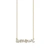 Gold & Pavé Diamond Amour Necklace