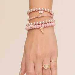 Gold & Pavé Diamond Tiny Disc Ring