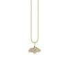 Gold & Pave Diamond Small Cloud Charm