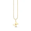 Gold & Pink Sapphire Wicked Glinda Marquise Eye Butterfly Charm