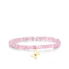 Gold & Pink Sapphire Wicked Glinda Marquise Eye Butterfly on Mystic Pink Grapolite