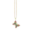 Gold & Rainbow Butterfly Charm