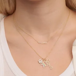 Gold & Rainbow Butterfly Charm