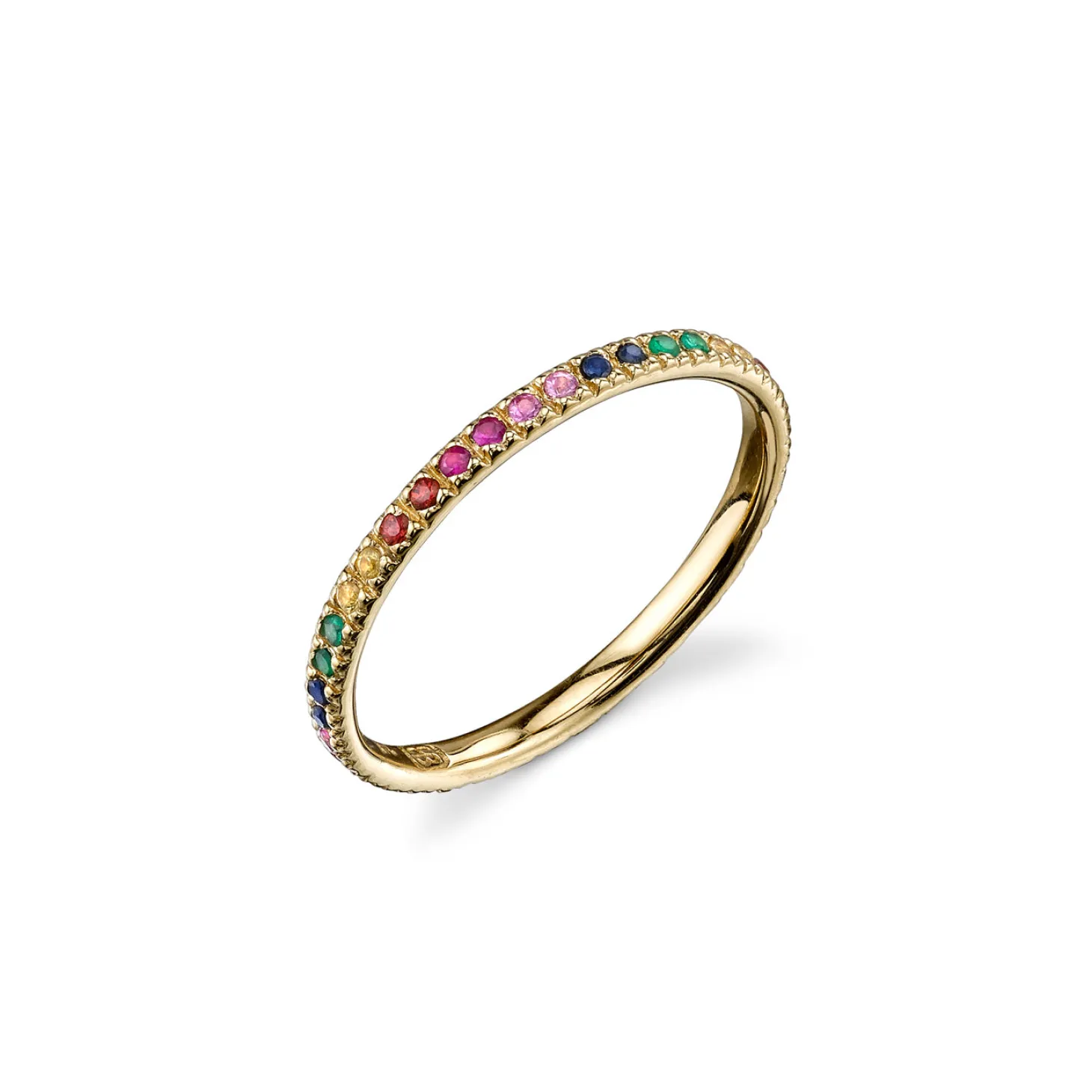 Gold & Rainbow Eternity Ring