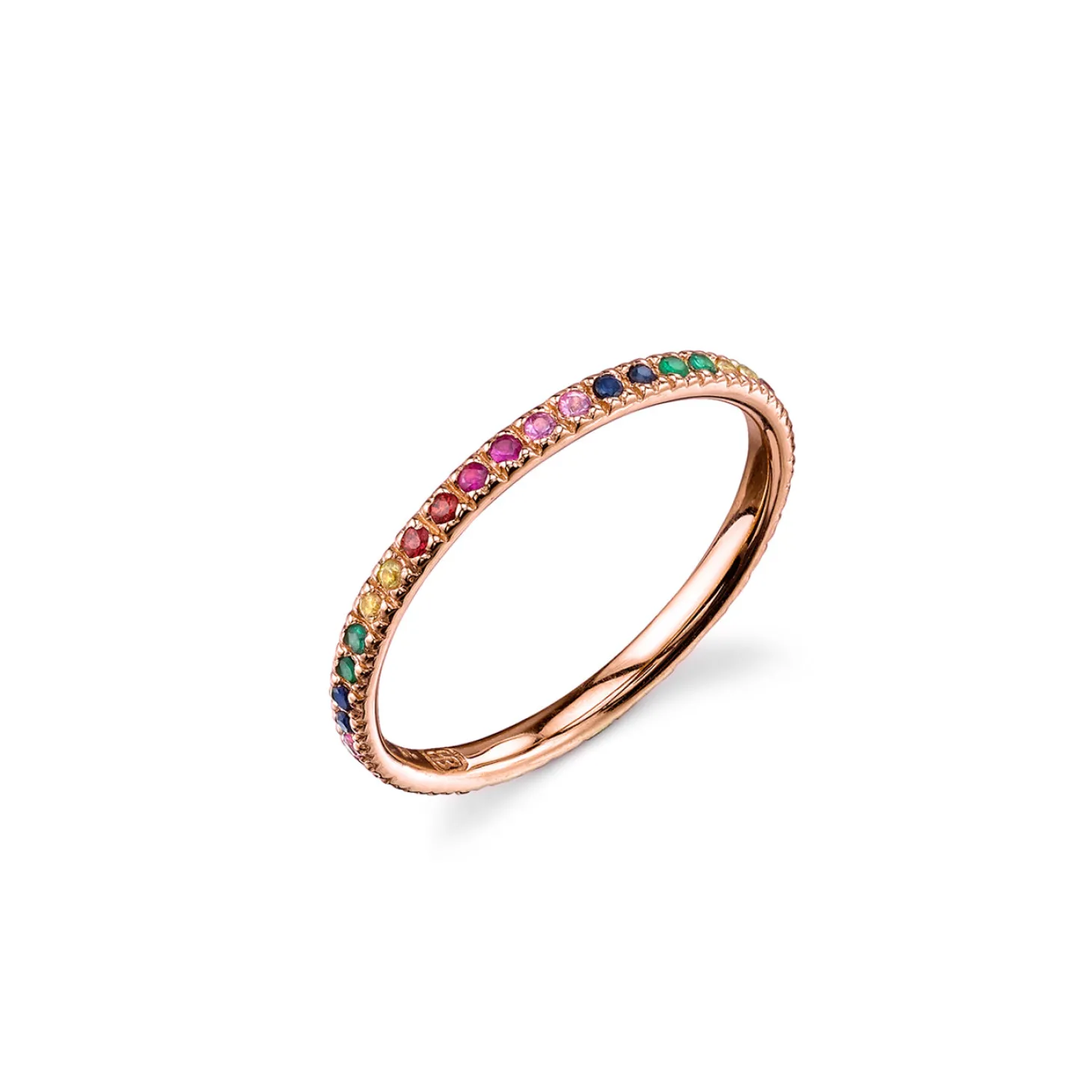 Gold & Rainbow Eternity Ring