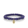 Gold & Rainbow Hamsa on Lapis