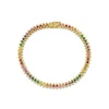 Gold & Rainbow Marquise Eye Tennis Bracelet
