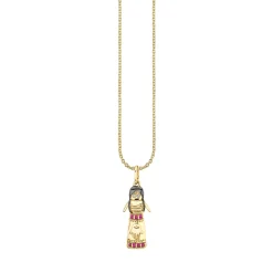 Gold & Ruby Fatima Doll Charm