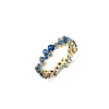 Gold & Sapphire Cocktail Eternity Ring
