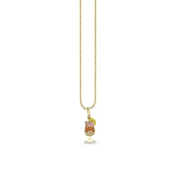 Gold & Sapphire Daiquiri Charm