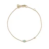 Gold & Turquoise Mini Enamel Hamsa Bracelet