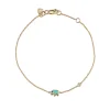 Gold & Turquoise Mini Enamel Elephant Bracelet