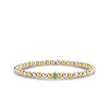 Gold & Turquoise Scallop Rondelle on Two-Tone Gold Beads