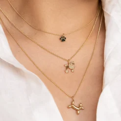 Gold Balloon Dog Charm