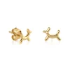 Gold Balloon Dog Stud