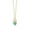 Gold, Diamond & Enamel Love Tableau Moroccan Charm Necklace