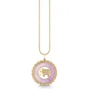 Gold, Diamond & Lavender Jade Elephant Stone Pendant