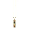 Gold, Diamond & Multicolor Gemstone Marquise Eye Chakra Charm
