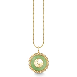 Gold, Diamond & Nephrite Jade Chinese Zodiac Charm