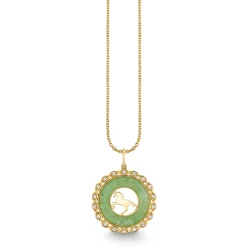 Gold, Diamond & Nephrite Jade Chinese Zodiac Charm